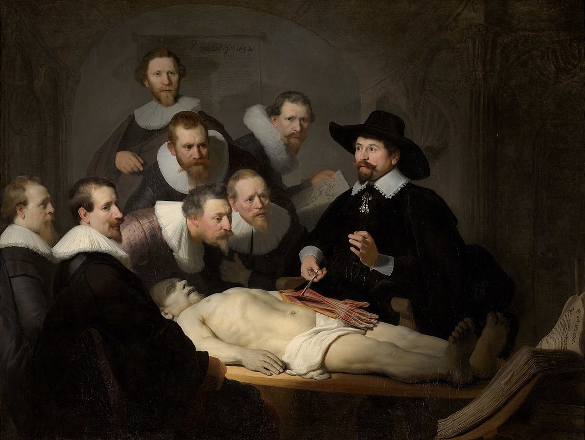 Les deux leçons d'anatomie peintes par Rembrandt