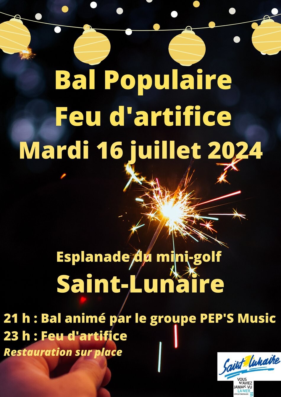 Feu d'artifice de Saint-Lunaire